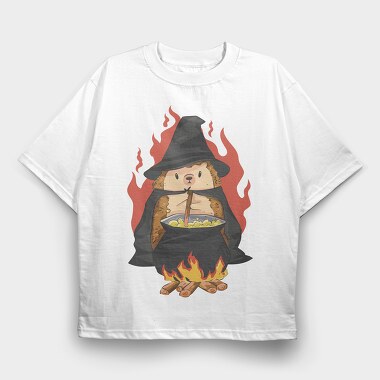 Hedgehog Halloween, Tricou Oversize Barbati (Unisex)