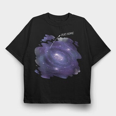 Milky Way, Tricou Oversize Barbati (Unisex)