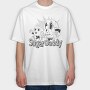 Sugar Daddy Cartoon Old, Tricou Oversize Barbati (Unisex)