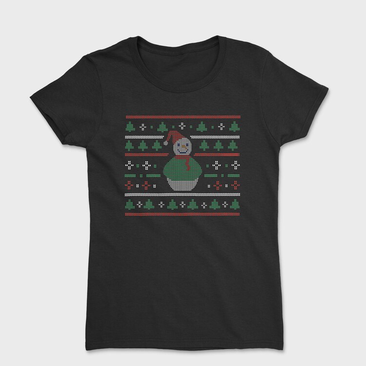 Uglysweater Snowman, Tricou Femei
