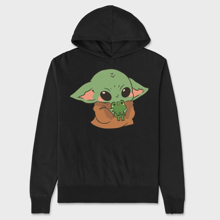 Baby Yoda 11, Hanorac Oversize Barbati (Unisex)