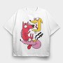 Crazy Dog, Tricou Oversize Barbati (Unisex)