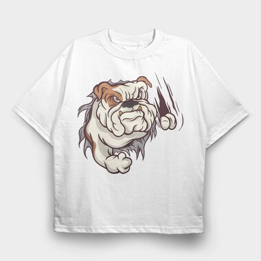 Bull Dog, Tricou Oversize Barbati (Unisex)