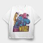 Lets Get Wild, Tricou Oversize Barbati (Unisex)