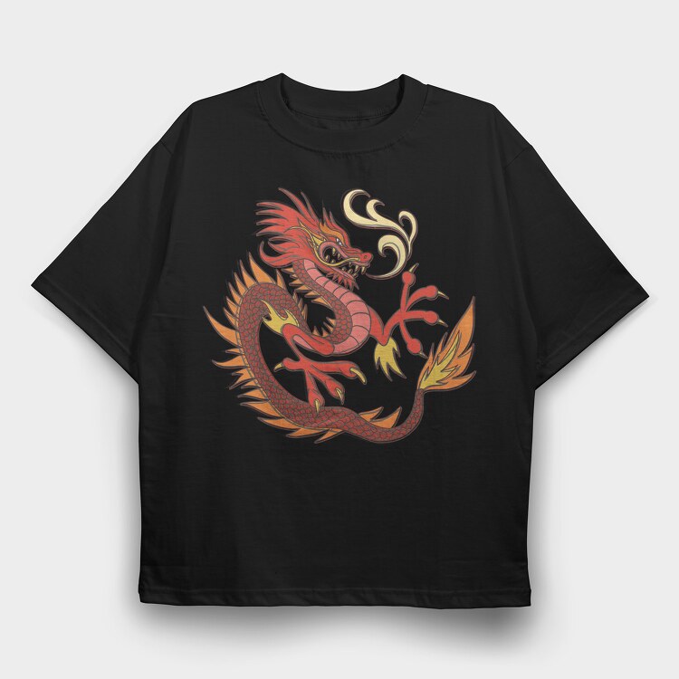 Dragon, Tricou Oversize Barbati (Unisex)
