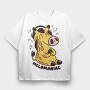 Giraffe Music, Tricou Oversize Barbati (Unisex)