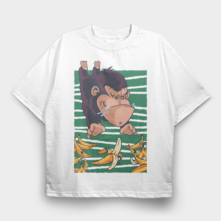 Gorilla Banana, Tricou Oversize Barbati (Unisex)