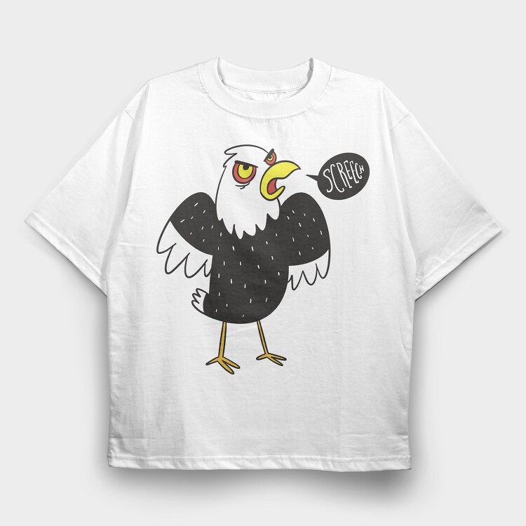 Crazy Eagle, Tricou Oversize Barbati (Unisex)