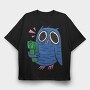 Crazy Owl Gun, Tricou Oversize Barbati (Unisex)
