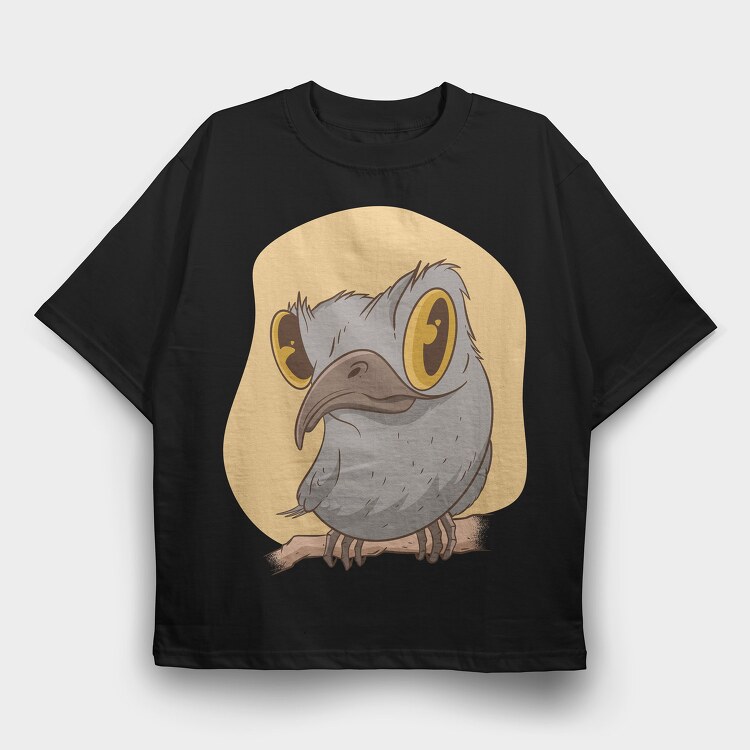 Urutau Bird, Tricou Oversize Barbati (Unisex)