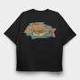 Big Carp Fish, Tricou Oversize Barbati (Unisex)
