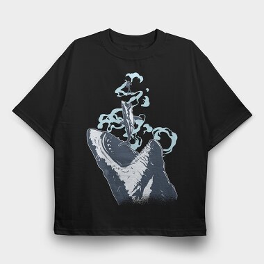 Megalodon Chase, Tricou Oversize Barbati (Unisex)