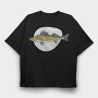 Walleye Fish, Tricou Oversize Barbati (Unisex)