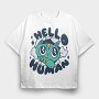 Hello Human, Tricou Oversize Barbati (Unisex)