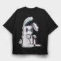 Trippy Bunny, Tricou Oversize Barbati (Unisex)
