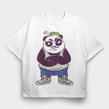 Mad Panda Boy, Tricou Oversize Barbati (Unisex)