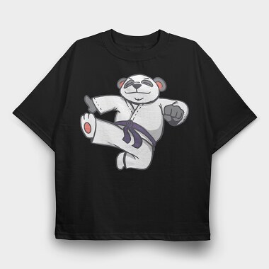 Carate Panda, Tricou Oversize Barbati (Unisex)
