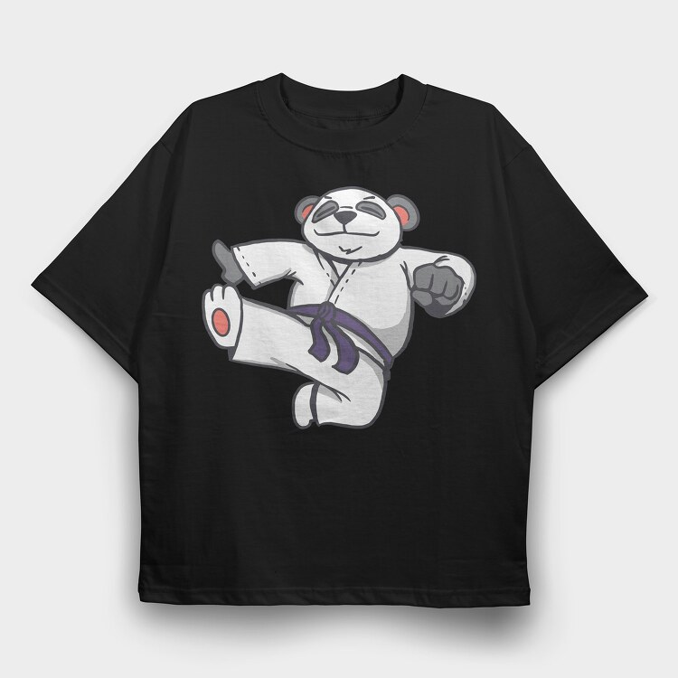 Carate Panda, Tricou Oversize Barbati (Unisex)