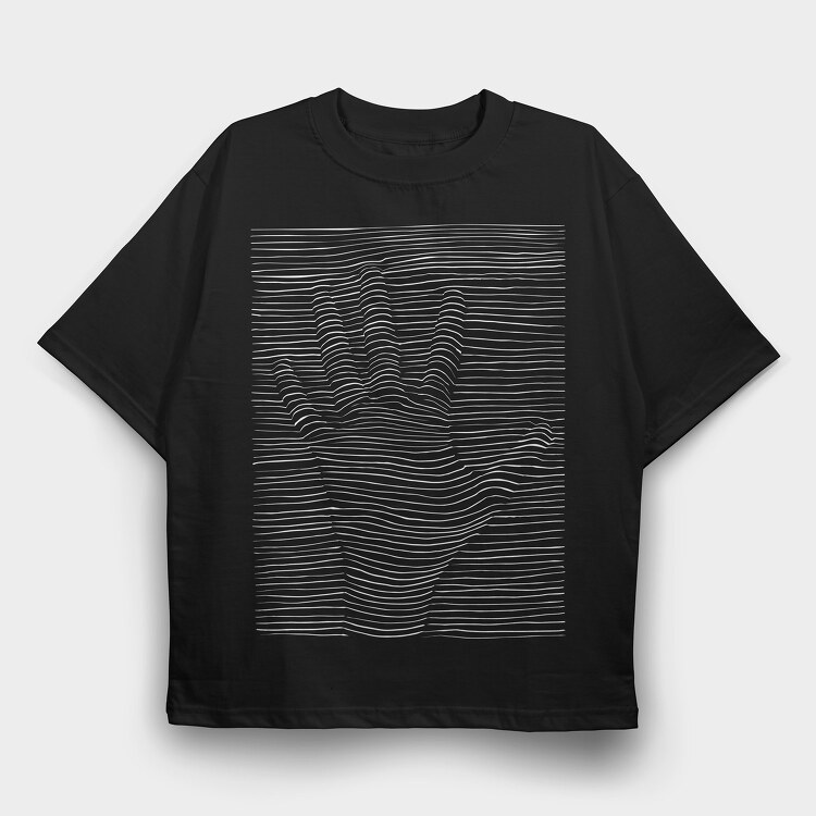 3D illusion Hand, Tricou Oversize Barbati (Unisex)