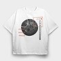 Abstract Organic, Tricou Oversize Barbati (Unisex)