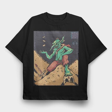 Goblin Gold, Tricou Oversize Barbati (Unisex)