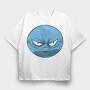 Grim Smiley, Tricou Oversize Barbati (Unisex)