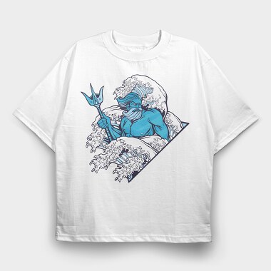 Poseidon, Tricou Oversize Barbati (Unisex)