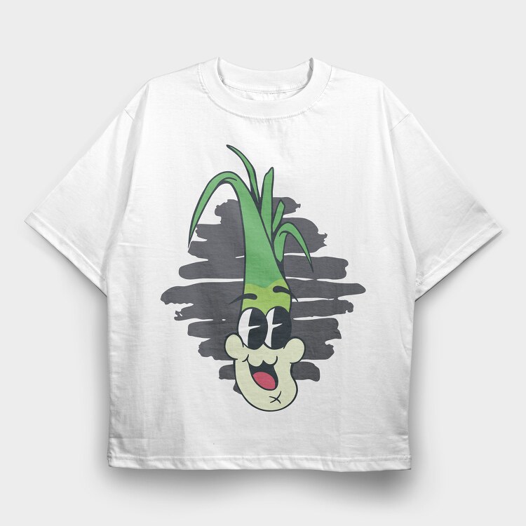 Leek Funny, Tricou Oversize Barbati (Unisex)