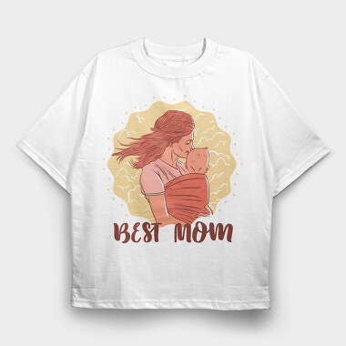Best Mom, Tricou Oversize Barbati (Unisex)