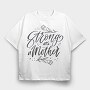 Lettering Mothers, Tricou Oversize Barbati (Unisex)