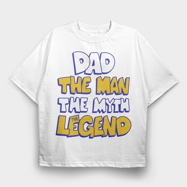 Dad The Legend, Tricou Oversize Barbati (Unisex)