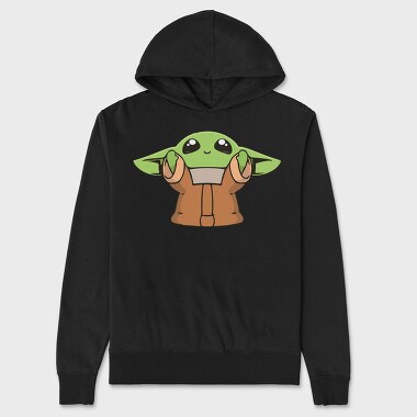 Baby Yoda 15, Hanorac Oversize Barbati (Unisex)