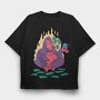 Pimp Gorilla, Tricou Oversize Barbati (Unisex)