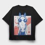 Cool Horse, Tricou Oversize Barbati (Unisex)