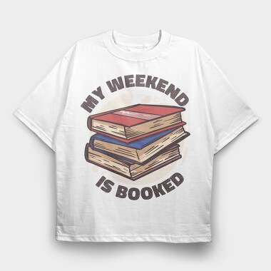 Bookpile Weekend, Tricou Oversize Barbati (Unisex)