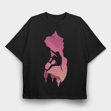 Extreme Climbing, Tricou Oversize Barbati (Unisex)