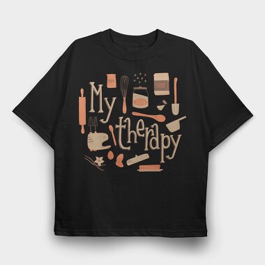 My Therapy Baking, Tricou Oversize Barbati (Unisex)