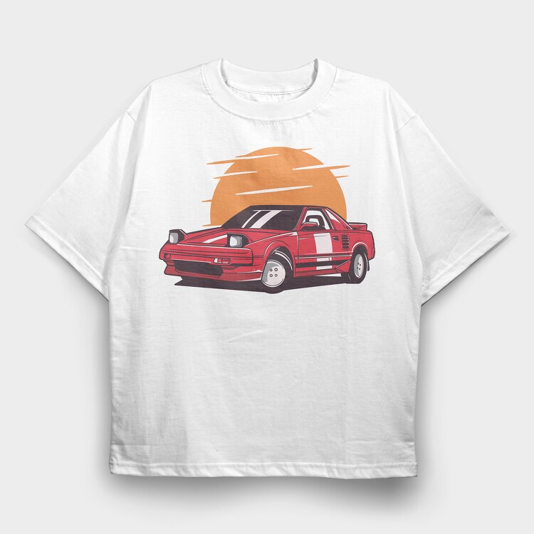 Sport Car, Tricou Oversize Barbati (Unisex)