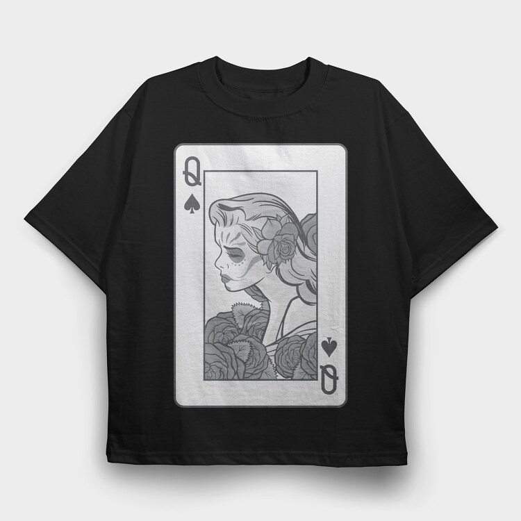 Poker Card, Tricou Oversize Barbati (Unisex)