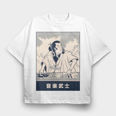 Samurai Dj, Tricou Oversize Barbati (Unisex)