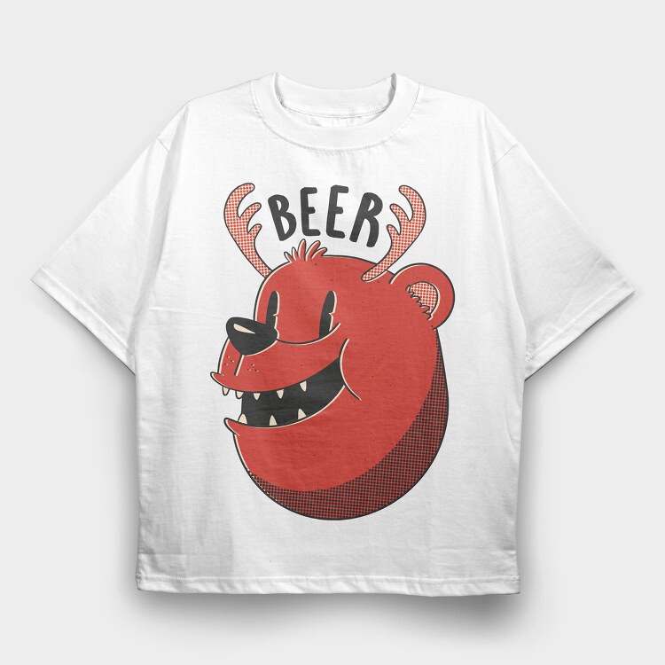 Beer, Tricou Oversize Barbati (Unisex)