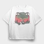 Frog Coffee, Tricou Oversize Barbati (Unisex)