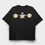 Coffee Emojis, Tricou Oversize Barbati (Unisex)