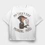 Stressed Dog, Tricou Oversize Barbati (Unisex)