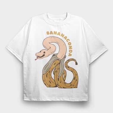 Banana Conda, Tricou Oversize Barbati (Unisex)