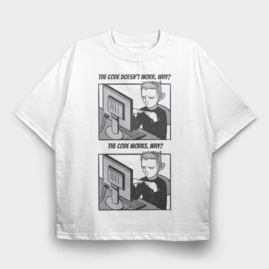 Code Meme, Tricou Oversize Barbati (Unisex)