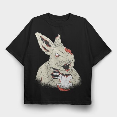 Horror Bunny, Tricou Oversize Barbati (Unisex)