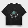 Astronaut Carousel, Tricou Oversize Barbati (Unisex)