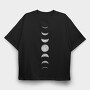 Moonphases, Tricou Oversize Barbati (Unisex)