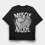 Muscle Mode, Tricou Oversize Barbati (Unisex)